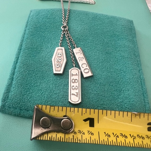 Tiffany & Co. RARE Necklace 18” GIFTABLE Sterling Silver,Pouch, BOX & BAG - Picture 4 of 17